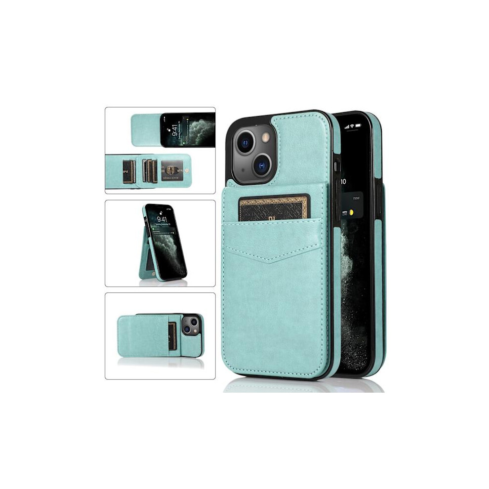 Wallet Case With Card Slots, Premium Leather, Magnetic Closure, Stand, Rugged Protection For Compatible With Iphone 11 (Light ) Green 9482828533389
