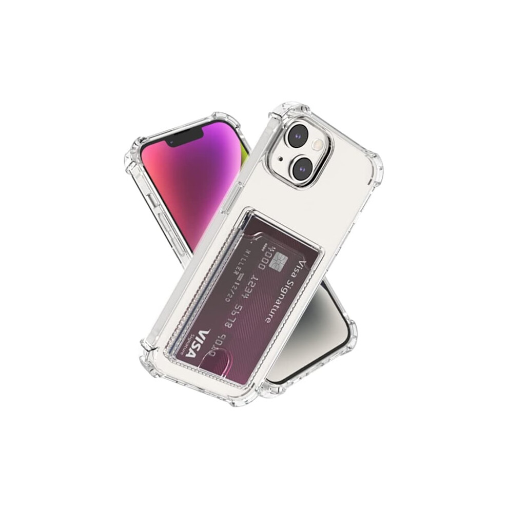 Compatible With Iphone 14 Plus Transparent Compatible With Iphone Case With Card Holder 9482828533310