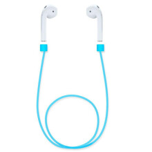 SKALO kompatibel mit AirPods, Anti-Tap-Silikonkabel – Mehr Farben Blau