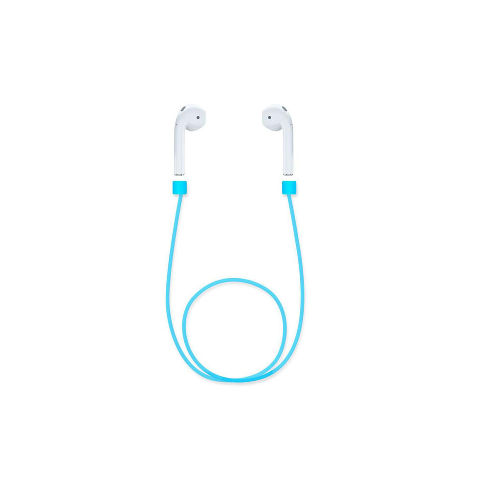 Skalo Compatible With Airpods Anti-Tap Silicone Cord - More Colors Blue 9482828533525