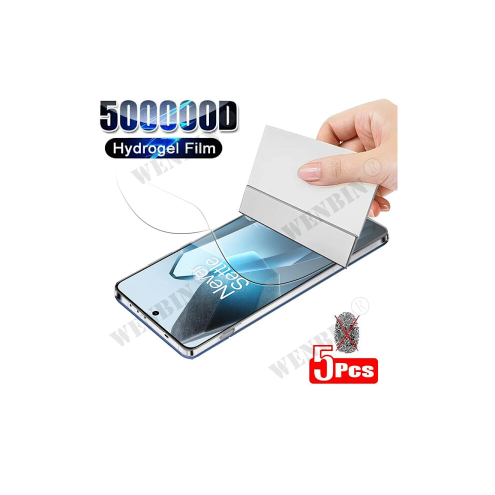 5 Pcs Hydrogel Film Screen Protector Compatible With Oneplus 13, 13R, 12 - Pack Of 5 9482828533518
