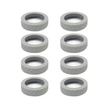 8pcs Luggage Wheel Covers Suitcase Wheel Covers GREY Grey