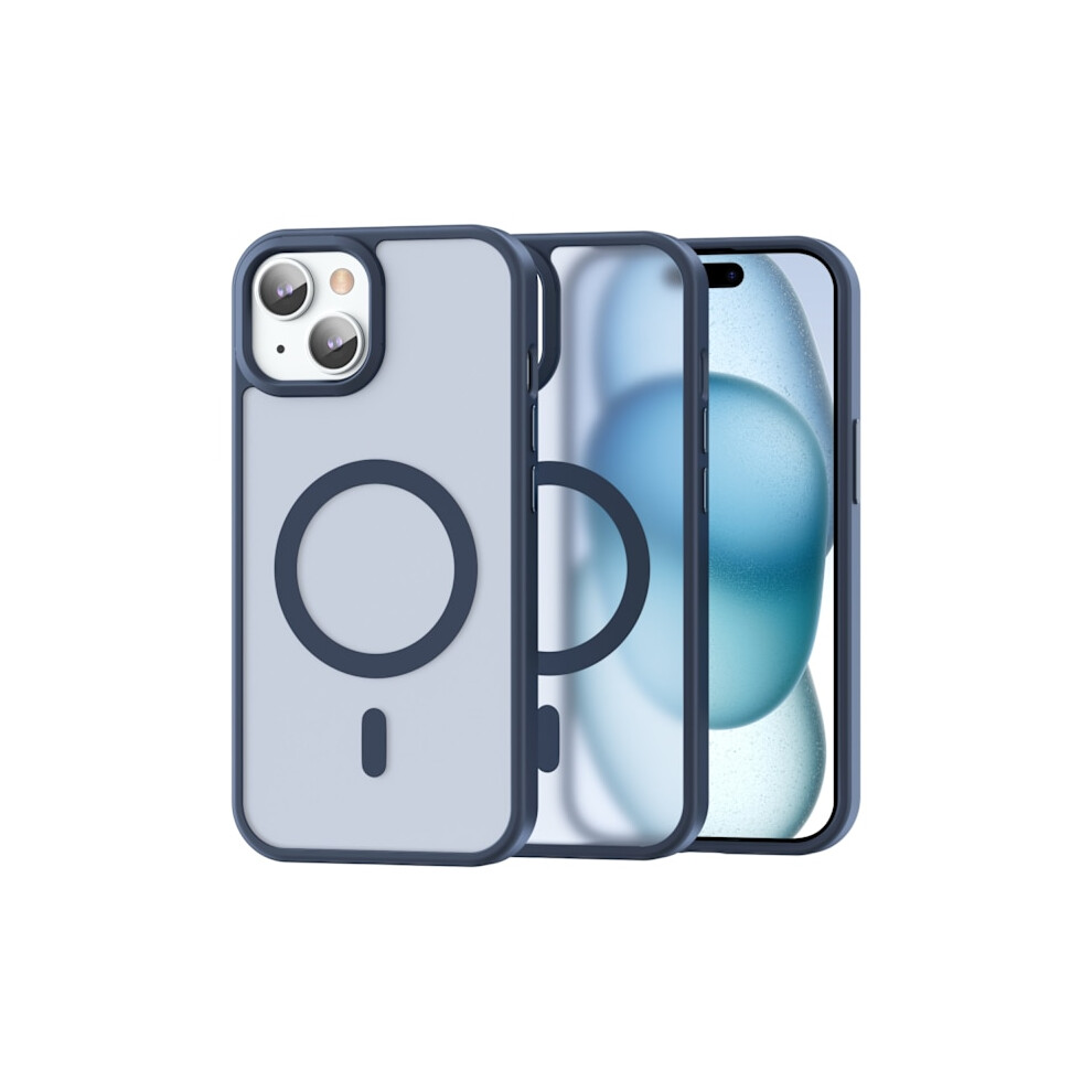 Colorpop Compatible With Iphone 15 Plus/14 Plus Case Ch Magsafe Matte Dark Blue 9482828533297