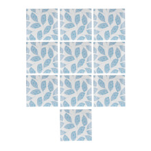Transparent PVC Peel And Stick Backsplash Tile Sticker Waterproof Self Adhesive Green Leaf Pattern Weather Resistant Seamless Splicing Heavy Duty, Win
