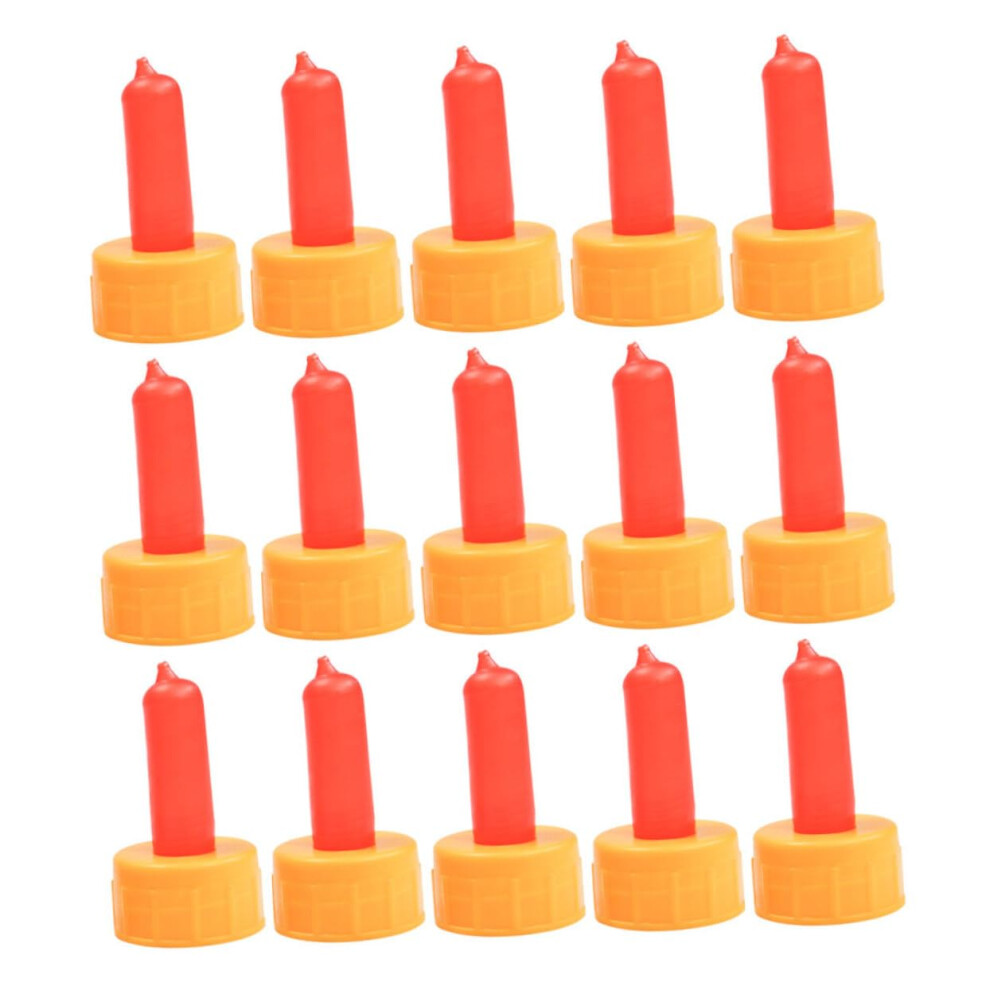 20pcs Livestock Feeding Nipples Soft Silicone Teat Easy Bottle Replacement for Lambs Calves