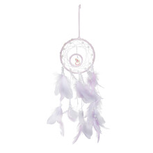 DIY Kit for Dream Catcher, Elegant Macrame Thread with Shiny Beads, Perfect for Crafting Wall Decor in Girl's Room, Children's Room and Bedroom, Birth