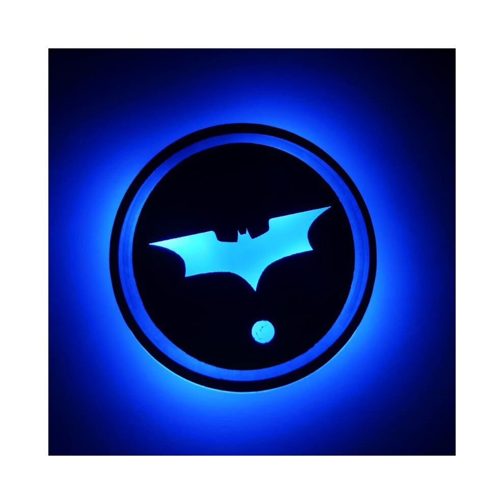 Cup Holder Coaster With Led Lights, Vibration Sensor, 7Color Waterproof Mat For Bmw 5 Series 9164114086648