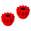 2 Pieces Mop Bucket Gear Replacement with Durable Compact Sprockets for Spin Mop Buckets, Red 1