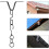 Rain Chain Adapter with Secure V Shape Clip, Heavy Duty Gutter Downspout Connector, Black 2