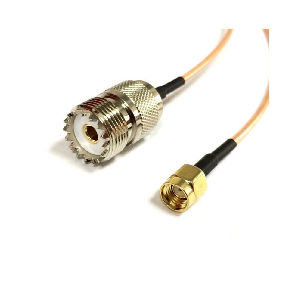 Uhf Rf Coaxial Cable Sma Female To Uhf Male So239 Adapter Rg316 15Cm Signal Stability 9164114067562