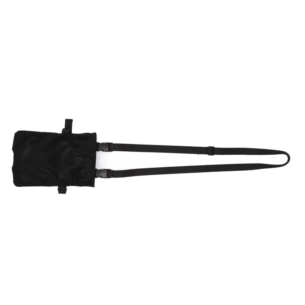 Discreet Black Catheter Bag Cover for 2L Urine Bags - Concealed Design