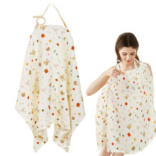 Cotton Nursing Cover for Breastfeeding, Adjustable Fit, Breathable 360 Privacy