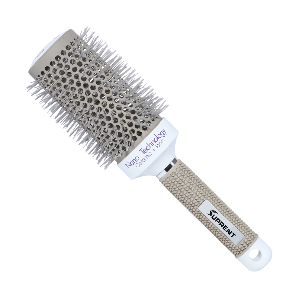 2 Inch Ceramic Ionic Round Hair Brush for Fast Heat Styling and Frizz Control, Nano Thermal Blow Drying Brush for Volume and Curls