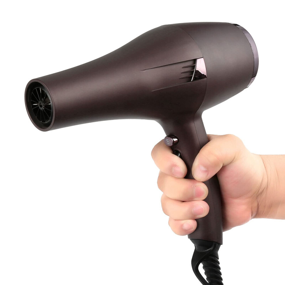Professional 2400W Ionic Hair Dryer with Fast Drying and 5 Heat Settings for Travel