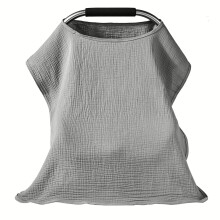 Nursing Cover 360 Privacy Coverage Breathable Milk Fiber Shawl for Breastfeeding Stroller and Cart