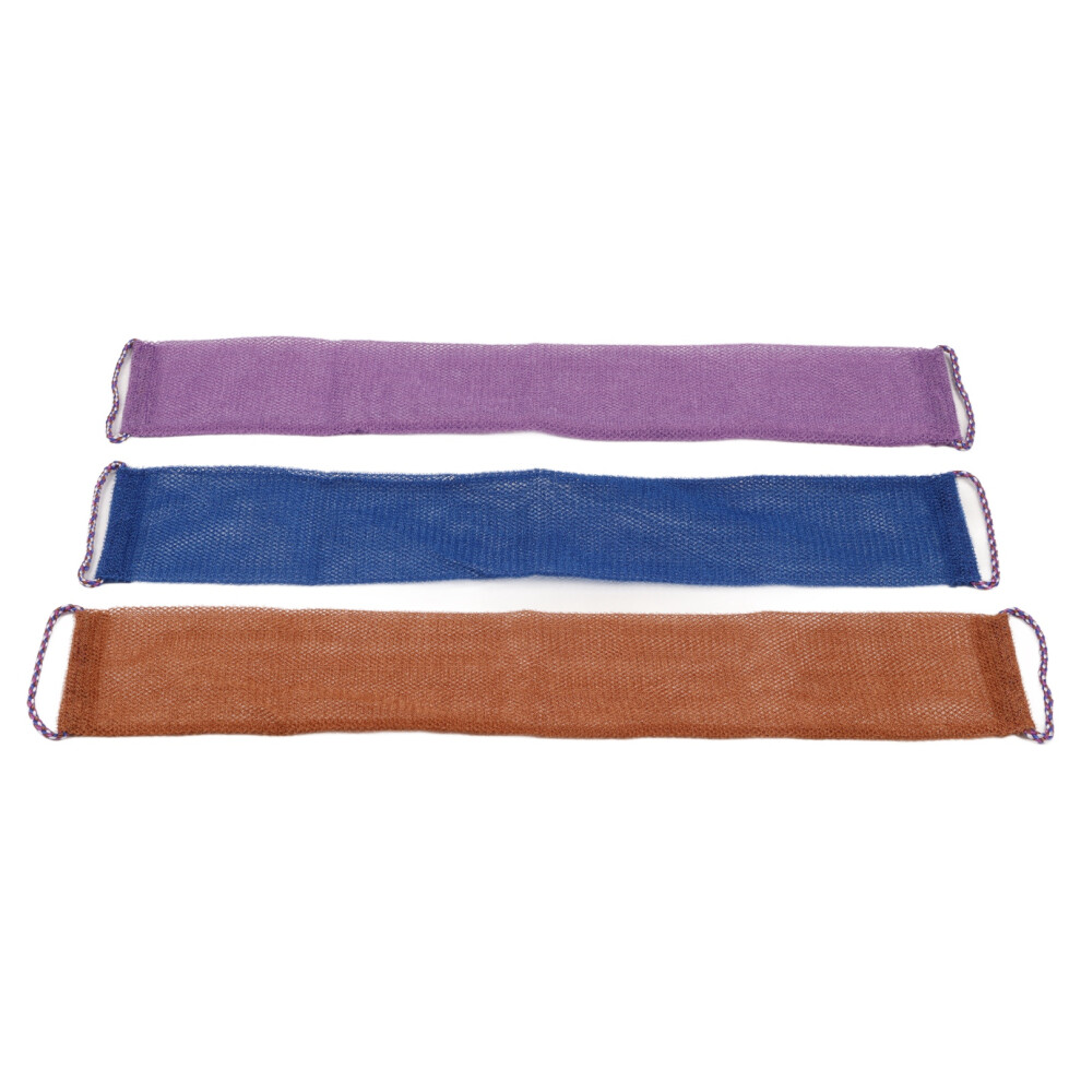 Nylon Back Exfoliating Towel 3pcs - Deep Clean & Promote Blood Circulation