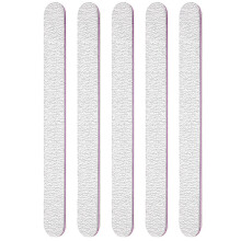 Professional Dual Grit Nail File 100/180 Set of 5 for Acrylic and Natural Nails, Washable Salon Quality