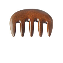 Wood Detangling Comb with Wide Tooth Design for Gentle Scalp Massage and Tangle Grooming