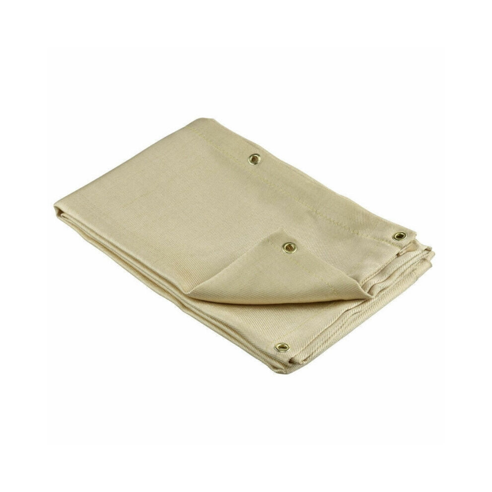 4' X 6' Welding Blanket Fire Flame Retardant Fiberglass Safety Shield Grommets 9482828534003
