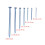 240 Nails Wood Working Galvanized Nails Brad Nails Set 2