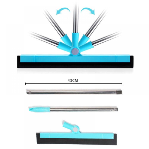 Σκούπα δαπέδου Squeegee, λαβή 35 ιντσών με μακριά λαβή για ντους, μπάνιο, κουζίνα, 1