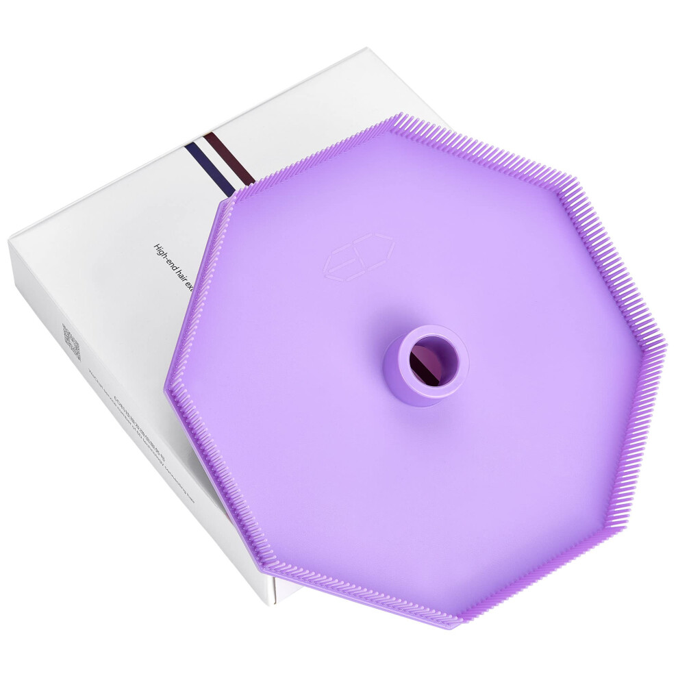 Purple 6D Hair Dyeing And Perming Tray For Bundles, Even Dye Coverage, Easy Setup, Durable Tool