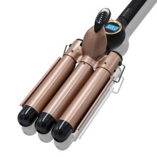 1 Inch Ceramic Triple Barrel Hair Waver for Fast Beach Waves with Adjustable Temp Control