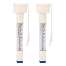 Medidor de temperatura fácil de usar, termómetro flotante para piscinas con amplio ámbito de aplicación, construcción antioxidante y ligera,