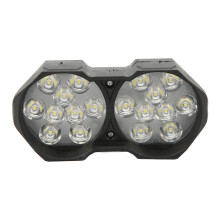 Luces de trabajo LED todoterreno de doble cabezal, iluminación multiusos con luz diurna ámbar e intermitentes, resistentes al agua según el