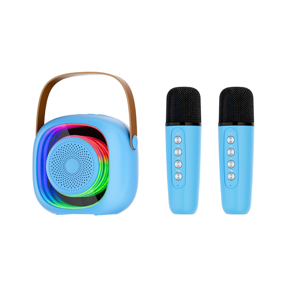 Paveos Tooth Speaker With Dual Mic, Long Battery, Led Lights, Portable For Outdoor & Kids, - Compatible With Devices Blue 9482828539152
