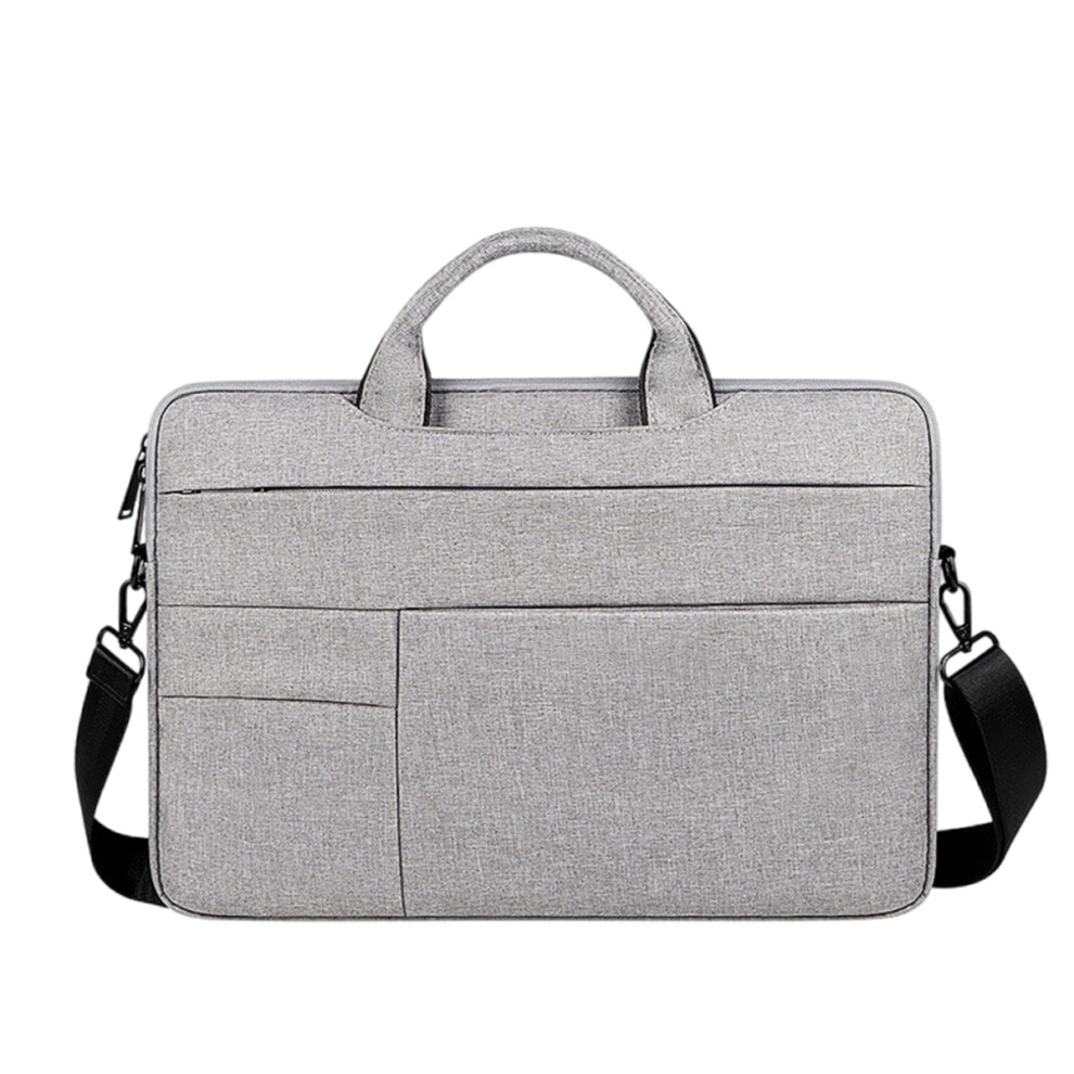 15.6 Inch Laptop Bag Notebook Sleeve Bag Messenger Bag Notebook Shoulder Bag- Gray 9402001815392