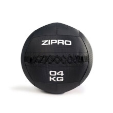 Medecine ball - ZIPRO - Balle médicale - 4 kg - Noir - PVC - 35 cm