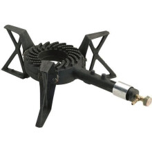 Fogão a gás em ferro fundido - KEMPER - 7500W - 1 queimador - Suporte para panela - Certificação de gás