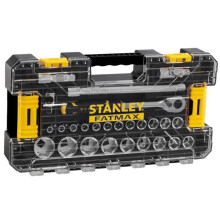STANLEY Cofre de llaves Stakbox L 1/2" FatMax - Juego de 26 piezas