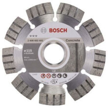 Diamant-Trennscheibe - BOSCH - Beste für Beton - 115 mm - Diamant - 22,23 mm