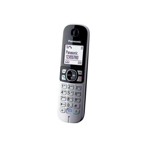 Panasonic Drahtloses Telefon - PANASONIC - KX-TG6811 - Anrufer-ID - DECT/GAP - Schwarz