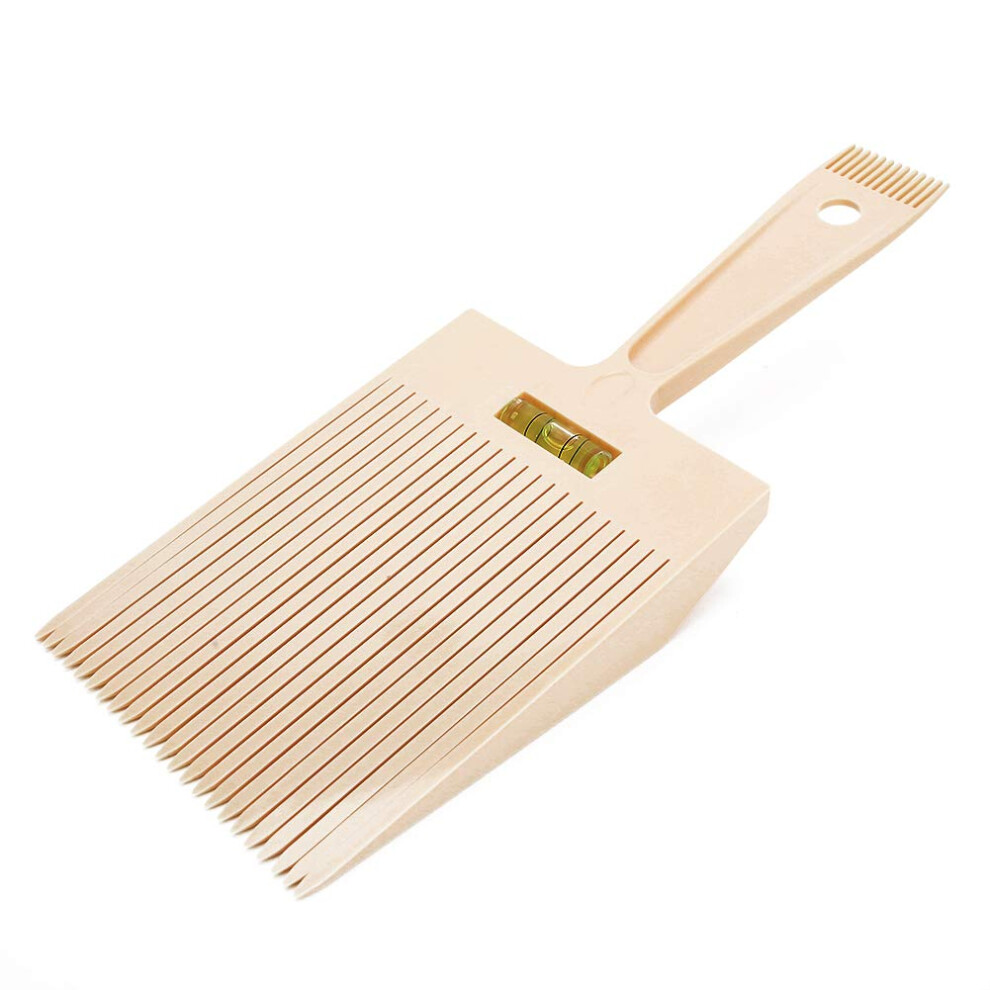 Unisex Beige Flat Comb For Men, Professional Barber Hair Cutting Comb With Precise Guide And Ergonomic Grip
