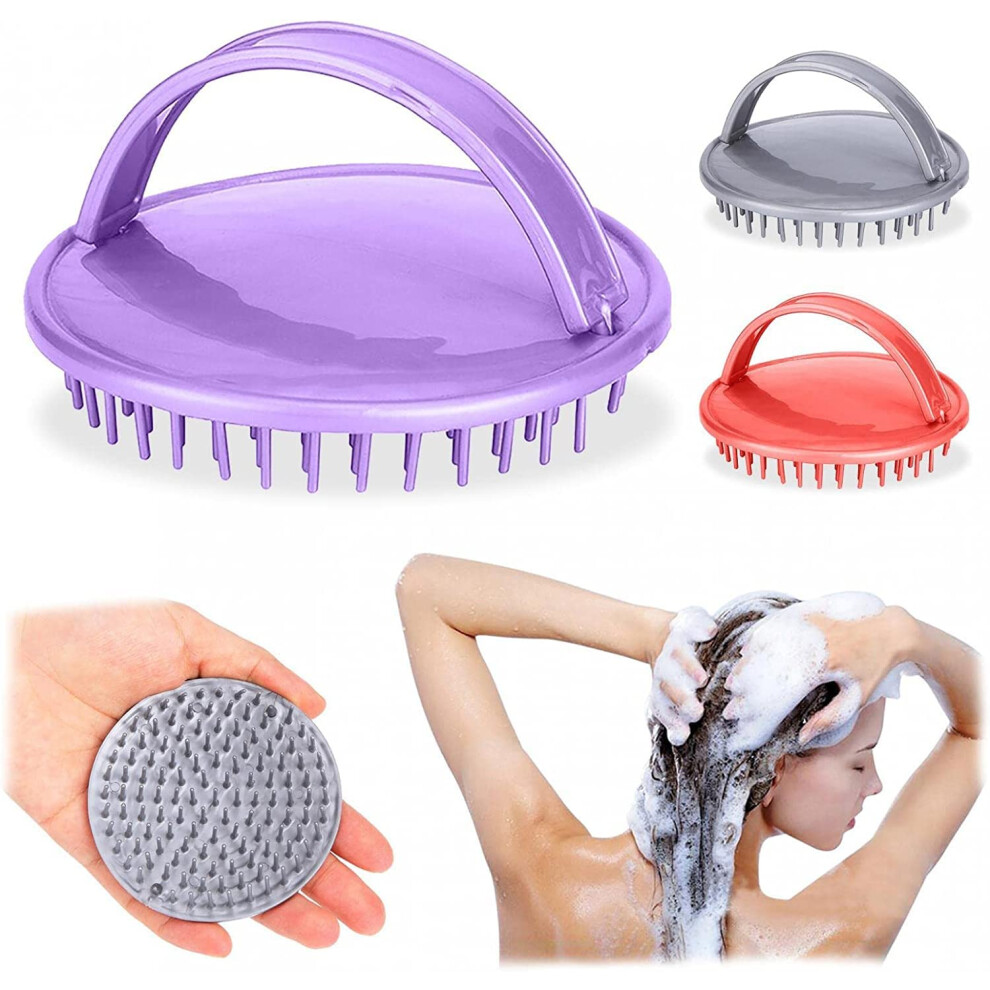 Scalp Massager Shampoo Brush with Silicone Bristles for Gentle Scalp Care and Hair Washing