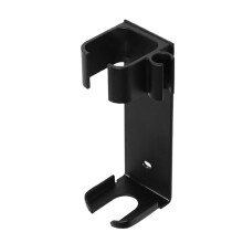Hair Straightener Holder and Curling Iron Organizer Wall Mounted HeatResistant Storage with Cable Slot Black
