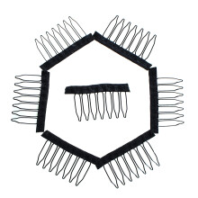 100pcs Metal Wig Combs and Clips 7 Teeth Secure Hold Easy Sew for Making Wig Caps and Hair Extensions