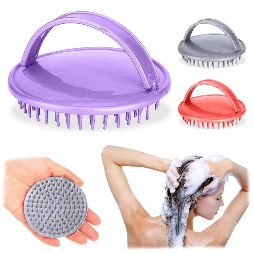 Scalp Massager Shampoo Brush Set 3PCS AntiDandruff Scalp Scrubber Gentle Massage for Women and Men