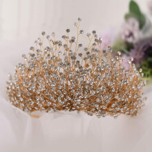 Elegant Princess Rhinestone Wedding Tiara Crystal Bridal Crown Headband for Women
