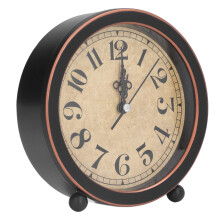Retro Alarm Clock Vintage Silent Analog Desk Clock for Bedroom and Office Classic NonTicking