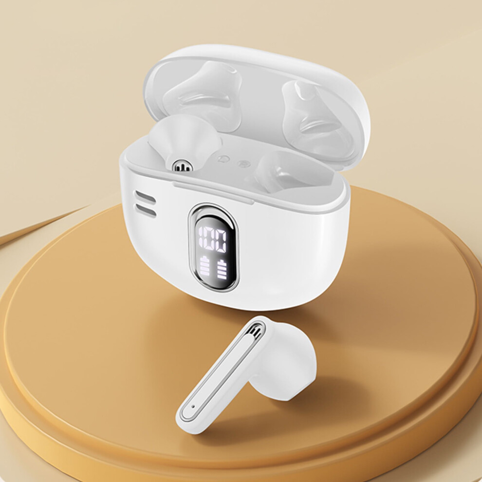 Clearance! Lulshou Wireless Bluetooth Headset 5.3 Intelligent Noise Reduction Led Intelligent Digital Display High-Capacity Battery Headset 9482828545856