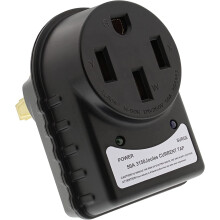 50 AMP RV Surge Protector Plug - 14-50P / 14-50R Camper Circuit Power Extension Cord RV Power Surge Adapter