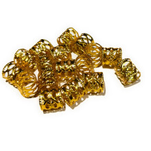 20 Pack Dreadlock Hair Cuff Clips for Braids, Adjustable Gold and Silver Aluminum Hair Accessories