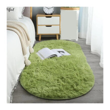 Plush Area Rug with Soft Plush Comfort, NonSlip Backing for Bedroom or Living Room, Grass Green 60x160cm