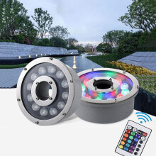LED Ring Fountain Light IP68 Waterproof 24V 6W Submersible Pool Spotlight for Landscape