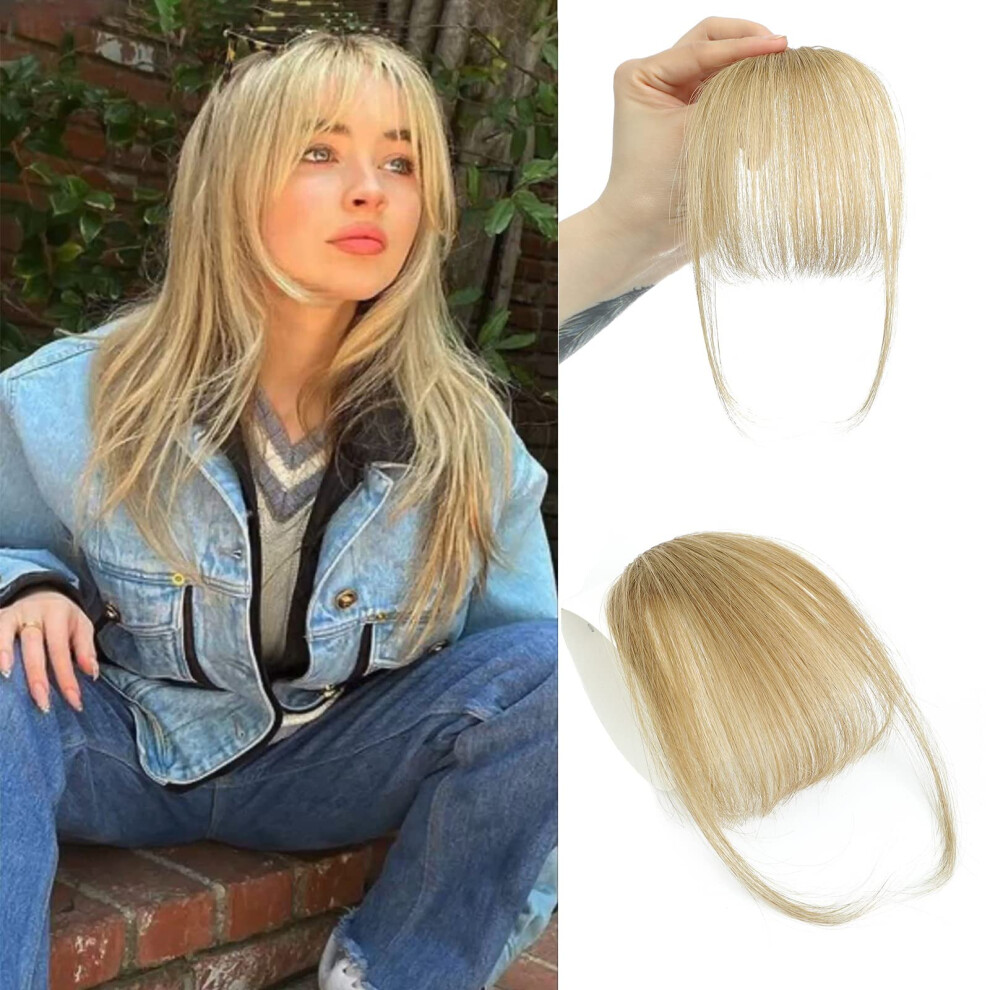 Unisex Clip In Bangs 100% Human Hair Fringe With Secure Hidden Clips For Instant Style Change