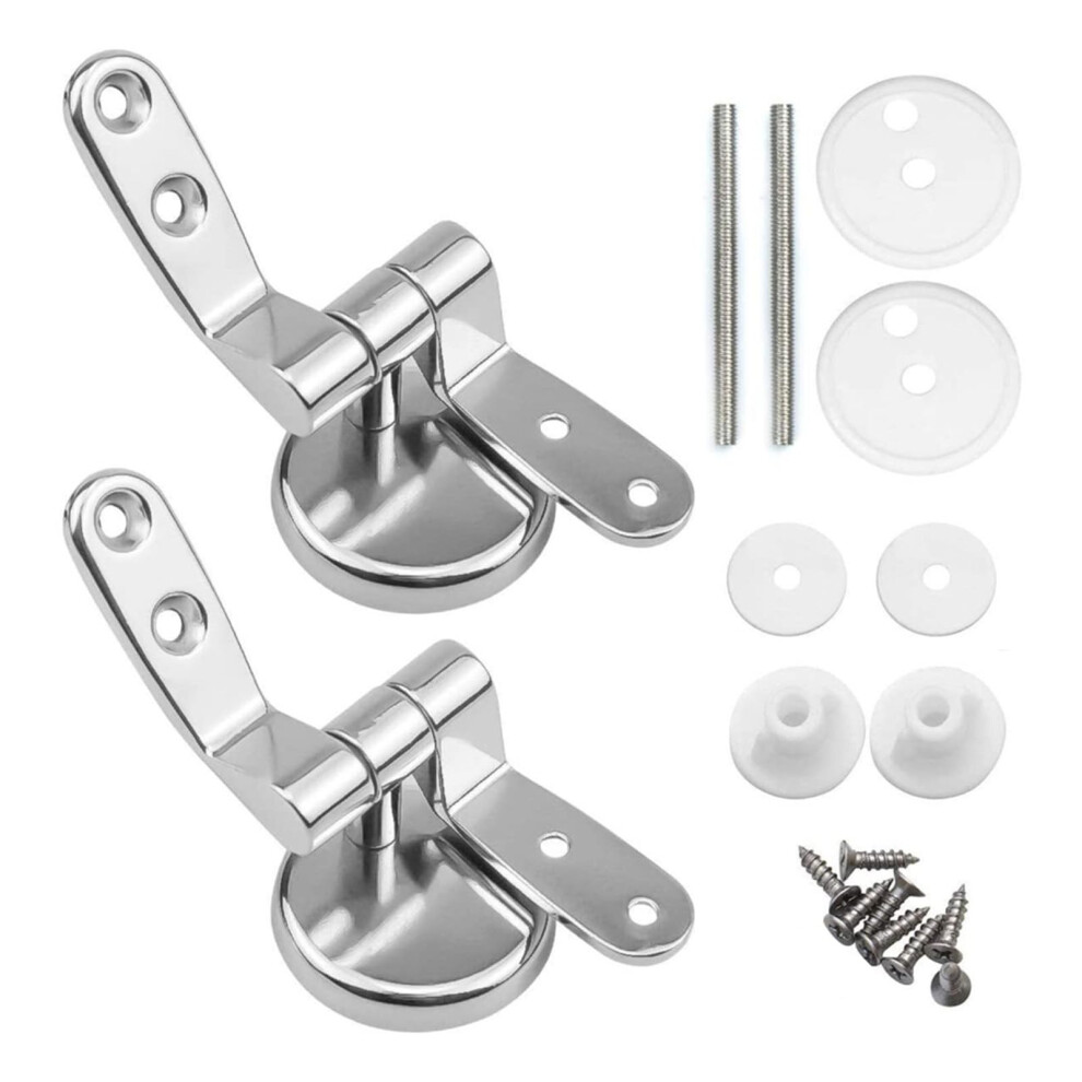 Zinc Alloy Toilet Seat Hinges With Bolts And Nuts For Flush Toilet Cover Replacement 9174973349808